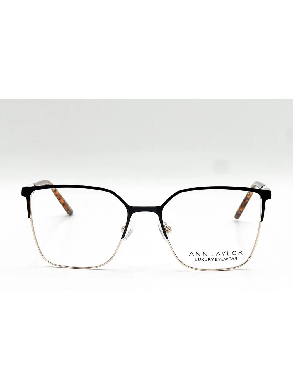 Ann Taylor At026 C01 Black Gold Authentic Eyeglasses 52-16-135